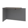Bestar Prestige + 40W Return Table in Bark Grey/Slate view 1