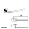 Spatium Design Modern Square Polished Chrome Bathroom Accessory Set view 4