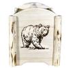 Montana Woodworks Montana Collection Magazine Rack with Laser Engraved Bear Design, 18" L x 14" W x 16" H, Ready to Finish view 2