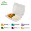 [100 Pack] 9x6 Eco Friendly Clam Shell Take Out Food Container - Mineral Filled Polypropylene, Tree Free - Hoagie Burrito Bowl, Microwavable, Bidodegradable, Recyclable, Heavy Duty, MFFP (9x6 inches) view 2