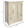 Montana Woodworks Homestead Collection Accent Cabinet, Right Hinged, Ready to Finish view 2