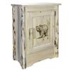 Montana Woodworks Montana Collection Accent Cabinet with Laser Engraved Bear Design, Right Hinged, Ready to Finish view 4