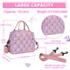 VX VONXURY Lunch Bags, Insulated Girls Lunch Box Cute Unicorn Thermal Kids Lunch Tote with Removable Shoulder Strap view 4