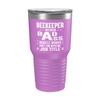 Beekeeper Cup - Miracle Worker Isn't Job Title - 30oz Light Purple Tea, Coffee Tumbler view 1