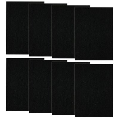 CFS 8 Pack Carbon Pre Filter for HPA100 HPA090 HPA104 HPA105, 10.7x7.4 in