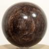 2.6" 415g Reddish Orange Deep Blue Jade Sphere Polished Natural Sparkling Gemstone Crystal Mineral Ball - India + Stand view 4