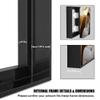 Canvas Floater Frame for Finished Canvas Art, 1.25" Deep Floating Shadow Gap Design, Modern Wall Decor for Home & Office, Gallery Style Display, Hardware Included (Black, 8x8) view 4