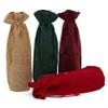 10ea - 6 X 3-1/2 X 14 Forest Jute Wine Bags view 2