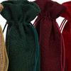 10ea - 6 X 3-1/2 X 14 Forest Jute Wine Bags view 4