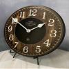 Black & Brown Wood Slats Wall Clock | Ultra Quiet Quartz Mechanism | Hand Made in USA Beautiful Crisp Lasting Color | Comes in 8 Sizes | 18-Inch view 2