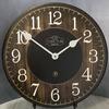 Black & Brown Wood Slats Wall Clock | Ultra Quiet Quartz Mechanism | Hand Made in USA Beautiful Crisp Lasting Color | Comes in 8 Sizes | 18-Inch view 3