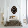 Black & Brown Wood Slats Wall Clock | Ultra Quiet Quartz Mechanism | Hand Made in USA Beautiful Crisp Lasting Color | Comes in 8 Sizes | 18-Inch view 4