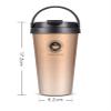 304 Stainless Steel Coffee Cup Hand-held Double-layer Vacuum Insulation Cup Car Portable Water Cup Gift Cup view 2