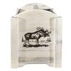 Montana Woodworks Homestead Collection Magazine Rack with Laser Engraved Moose Design, 18" L x 14" W x 16" H, Ready to Finish view 2