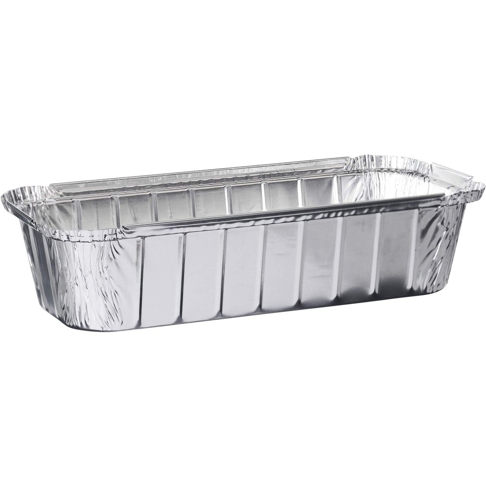 PLASTICPRO [3 Lb 50 Pack Disposable Loaf Pans Aluminum Tin Foil Meal Prep Bakeware - Cookware Perfect for Baking Cakes, Bread, Meatloaf, Lasagna 3 Pound 11'' X 5'' X 2.75''