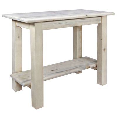 Montana Woodworks Homestead Collection Console Table with Shelf, Ready to Finish