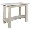 Montana Woodworks Homestead Collection Console Table with Shelf, Ready to Finish view 1