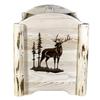 Montana Woodworks Montana Collection Magazine Rack with Laser Engraved Elk Design, 18" L x 14" W x 16" H, Ready to Finish view 2