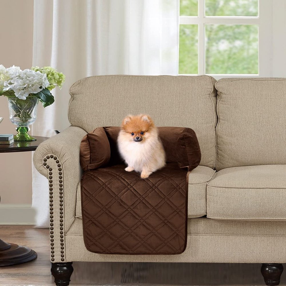 Brilliant Sunshine Premium Calming Dog Bed Mat, Silky Velvet, Removable Washable Cover, Cushion Protector and Couch Covers for Dogs, Pets, Cats, Small, Chocolate