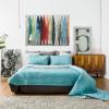 Even Flow by Randy Hibberd | Woven Tapestry Wall Art Hanging | Artissimo Design | 100% Cotton USA Size 67x45 view 3