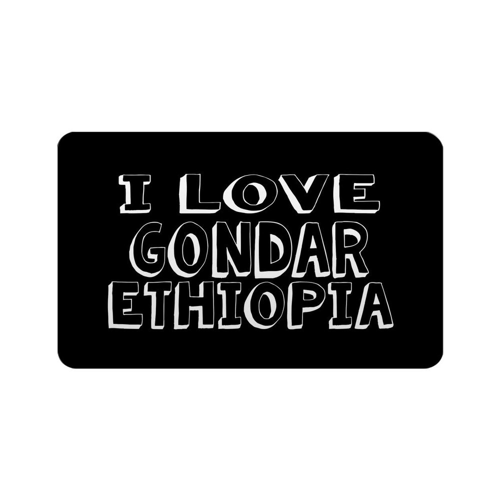 Makoroni - I LOVE GONDAR, ETHIOPIA Rectangle Magnet, 2"x3" Refrigerator Magnet, DesN6