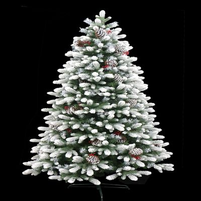 HOLIDAY STUFF 5 Foot Small Frosted Winter Spruce Flocked Christmas Tree (5 Ft Unlit)