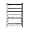 Advantus FlipShelf Four-Shelf Unit, 26.5w x 12d x 43h, Black view 1