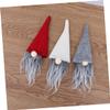 Amosfun 3 Pieces Gnome Wine Bottle Toppers Christmas Wine Bottle Cover for Christmas Party Decorations view 4