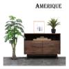 AMERIQUE Pair 5.3' Gorgeous & Unique Monstera Palm Artificial Trees with Insertable and Standable Root, Real Touch Technology, 35 Leaves Each, Green, 2 view 3
