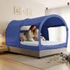 Bed Tent Dream Tents Bed Canopy Shelter Cabin Indoor Privacy Warm Breathable Pop Up Twin Size for Kids and Adult Patent Pending Navy(Mattress Not Included) view 1