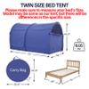 Bed Tent Dream Tents Bed Canopy Shelter Cabin Indoor Privacy Warm Breathable Pop Up Twin Size for Kids and Adult Patent Pending Navy(Mattress Not Included) view 2