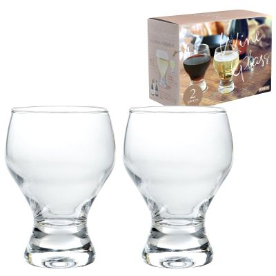 Toyo Sasaki Glass Wine Glass, 8.5 fl oz (255 ml), Set of 2, Red and White Compatible, Made in Japan, Dishwasher Safe, Stylish, G101-T273