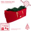 Simplify Holiday Dcor Storage Bag | Christmas Decorations Organizer | Hold Artificial Tree up to 6 Feet Tall | Collapsible Duffle | Red view 3