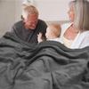 Pavilia Waterproof Couch Blanket | Dog & Cat Blanket Protector | Plush Soft Warm Fuzzy Sherpa Throw, Dark Grey, 60x80 view 3