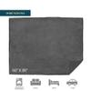 Pavilia Waterproof Couch Blanket | Dog & Cat Blanket Protector | Plush Soft Warm Fuzzy Sherpa Throw, Dark Grey, 60x80 view 4