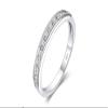 Bansriracha Cubic Zirconia Half Eternity Channel Set Wedding Band 925 Sterling Silver Rings Promise Anniversary Fashion Women (7) view 1
