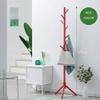 GXFC Wooden Coat Stand 7 Hooks Hat and Coat Rack Free Standing Tree Clothes Rail Hanging Storage Organiser for Entryway Hallway Bedroom Closet Wardrobe 175cm Shop (Red) view 1