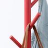 GXFC Wooden Coat Stand 7 Hooks Hat and Coat Rack Free Standing Tree Clothes Rail Hanging Storage Organiser for Entryway Hallway Bedroom Closet Wardrobe 175cm Shop (Red) view 4