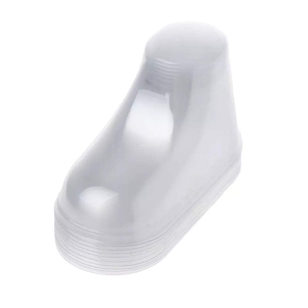 LTKJ 50Pcs/25 Pairs Clear Plastic Baby Feet Display Toddler Booties Socks Shoes Supports Shaper Stand Holder for Store and Home Use 9cm Transparent PVC