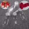 LTKJ 50Pcs/25 Pairs Clear Plastic Baby Feet Display Toddler Booties Socks Shoes Supports Shaper Stand Holder for Store and Home Use 9cm Transparent PVC view 4