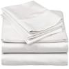 600-Thread-Count 100% Egyptian Cotton Bed Sheets, 5-Pc King,White Sheet Set, Sateen Weave, Fits Mattress Upto 33'' Deep Pocket view 1