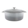 Chantal Cast Iron Dutch Oven, 7 qt, US Formulated Premium Enamel, Fade Grey view 1