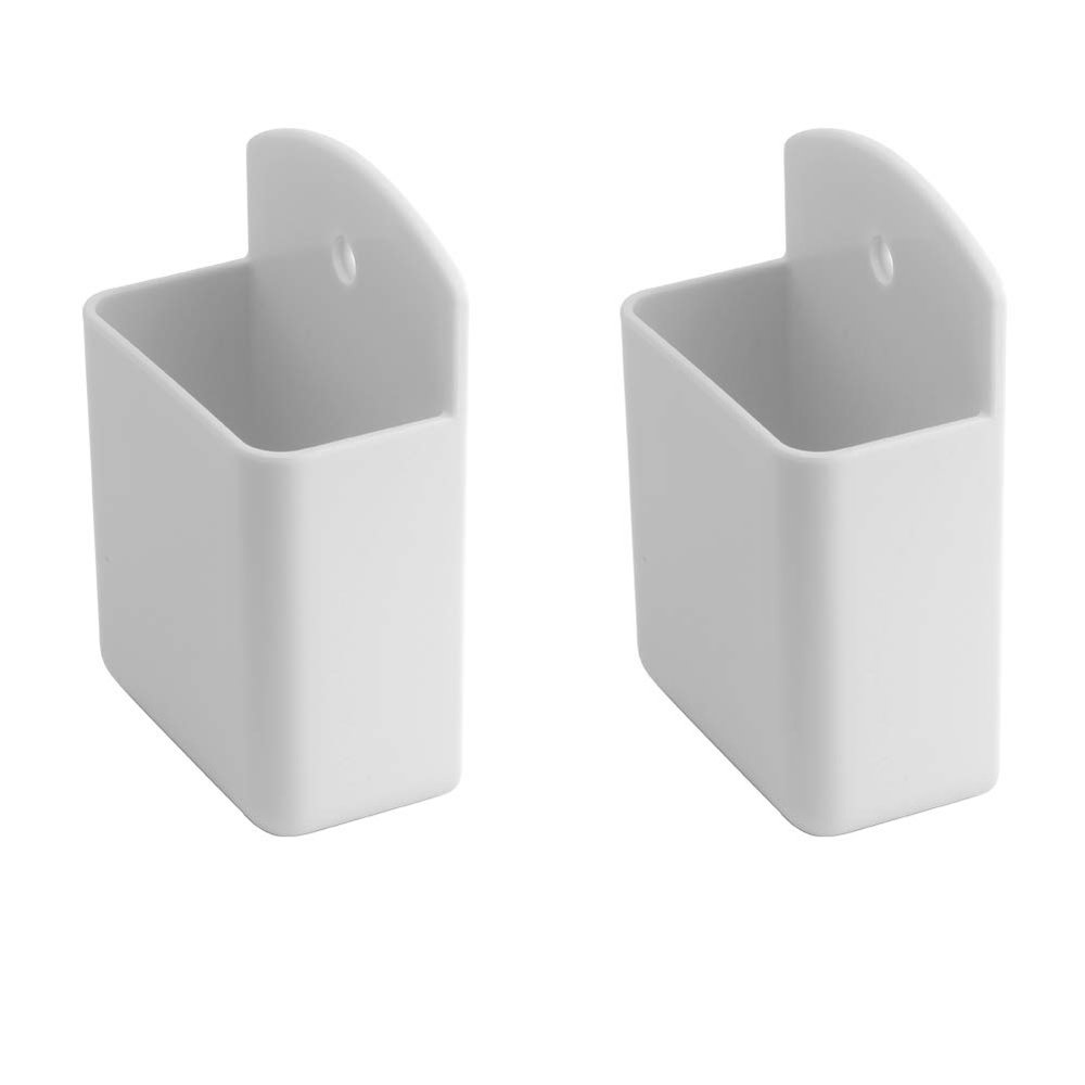 RFORPLY 2 Pcs Remote Control Holder Wall Mount,Self Adhesive TV Remote Caddyr,Remote Holder for Wall,Suitable for Pens, Keys,Glasses,Toothbrush (White)