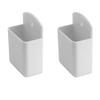 RFORPLY 2 Pcs Remote Control Holder Wall Mount,Self Adhesive TV Remote Caddyr,Remote Holder for Wall,Suitable for Pens, Keys,Glasses,Toothbrush (White) view 1
