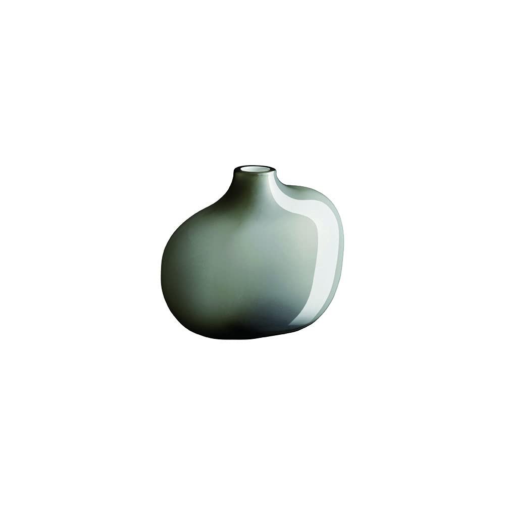 KINTO 26052 Flower Base, Gray, W4.3 x D2.4 x H3.7 inches (110 x 60 x 95 mm), SACCO Glass 01