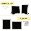 TenXVI Designs 18"x22" Magnetic Chalkboard Sign - Remove Legs to Vertically or Horizontally Hang or Stand - Perfect for Kitchen Countertop, Tabletops, Weddings, Home Decor - White view 2