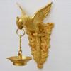 Aakrati Brass Parrot Showpiece with Diya Decorative Bird Welcome Door Hanging Statue Wall Decor Metal Sculpture/Statue - Unique Gift on Festival view 3