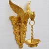 Aakrati Brass Parrot Showpiece with Diya Decorative Bird Welcome Door Hanging Statue Wall Decor Metal Sculpture/Statue - Unique Gift on Festival view 4
