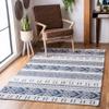 SAFAVIEH Area Rug 8x10 - Augustine Collection - Large - Navy & Creme, Rustic Boho Design, Easy Cleaning, Ideal for Living Room, Bedroom, Office, Dining Space (AGT445N) view 1