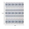 SAFAVIEH Area Rug 8x10 - Augustine Collection - Large - Navy & Creme, Rustic Boho Design, Easy Cleaning, Ideal for Living Room, Bedroom, Office, Dining Space (AGT445N) view 2